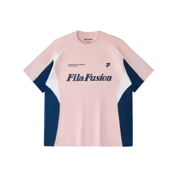 FILA FUSION LIFEFOB T Shirt Unisex Orange Gray Pink