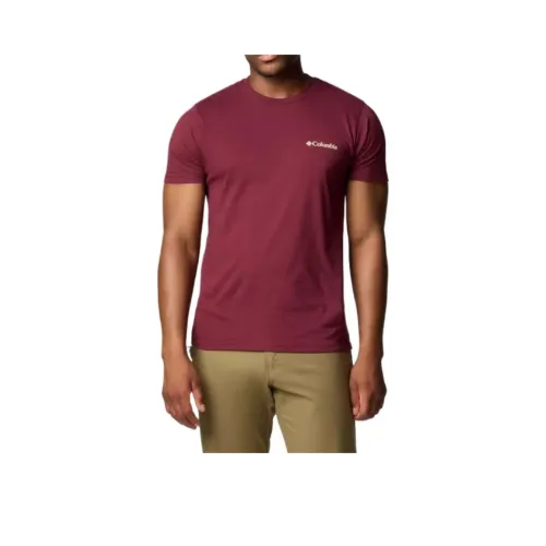 Columbia Groove T-Shirt Men's Wine-Colored