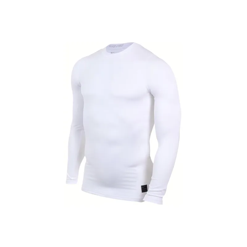 Nike Pro Mock LS T-Shirt Men's White-0