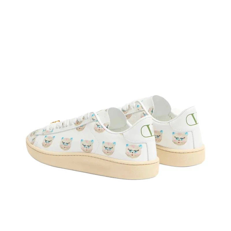 Valentino Royco Low Top Skateboard Shoes Women's White-3