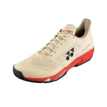 YONEX Power Cushion Slip Resistant Abrasion Resistant Shock Absorbers Low Top Tennis Shoes Men's Beige Yellow