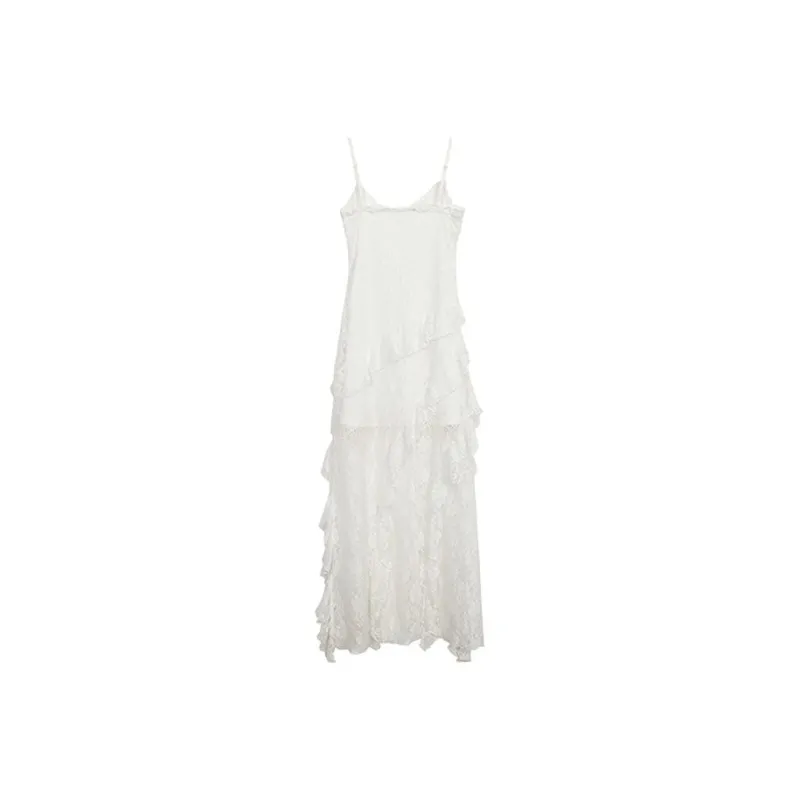 HUINIAN Slip Dress Women's White-1