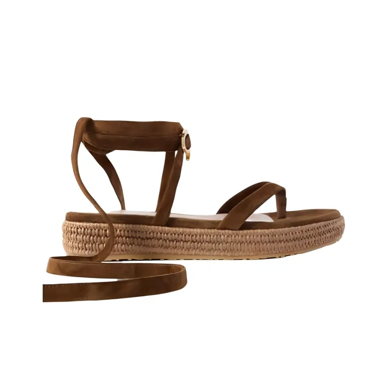 GIANVITO ROSSI Yasmine One Strap Sandals Women's Brown-1