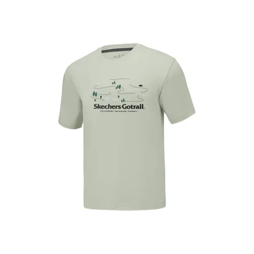 Skechers Sports Lifestyle Collection GO DRI T Shirt Unisex Seaweed Gray Green