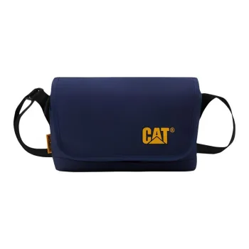 CAT Polyester Shoulder Bag Regular Unisex Blue