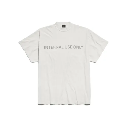 Balenciaga FW24 'Internal Use Only' Inside Out T Shirt White