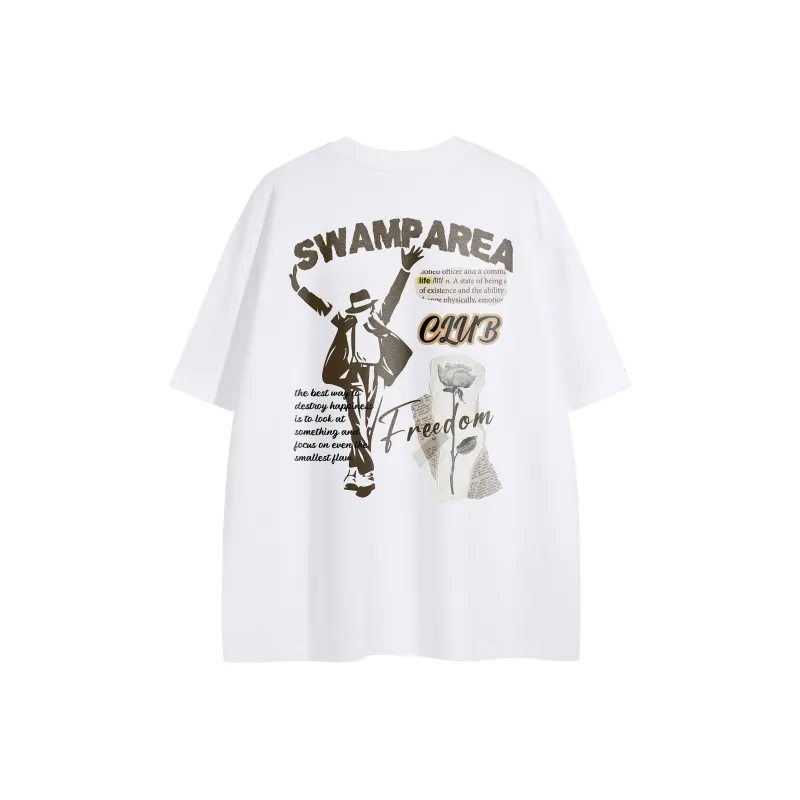 SWAMP AREA T Shirt Unisex White-0