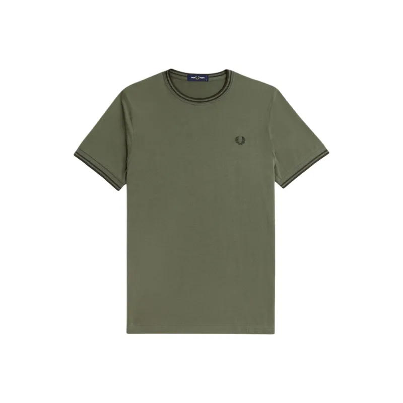FRED PERRY T Shirts Men Green-0