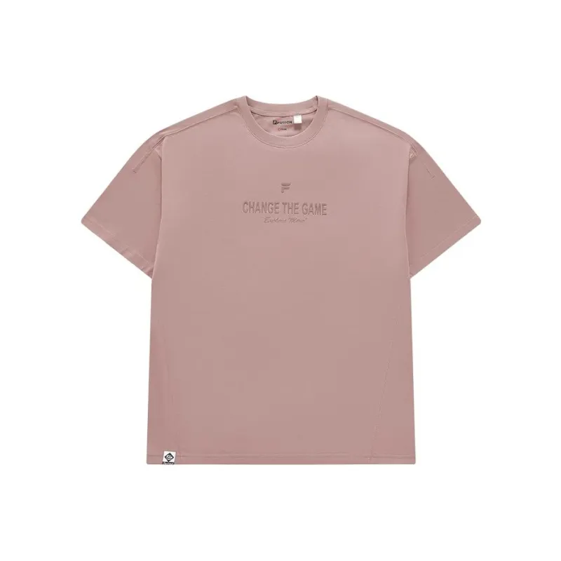 FILA FUSION FOB Series T Shirt Unisex Sauce Plum Pink-0