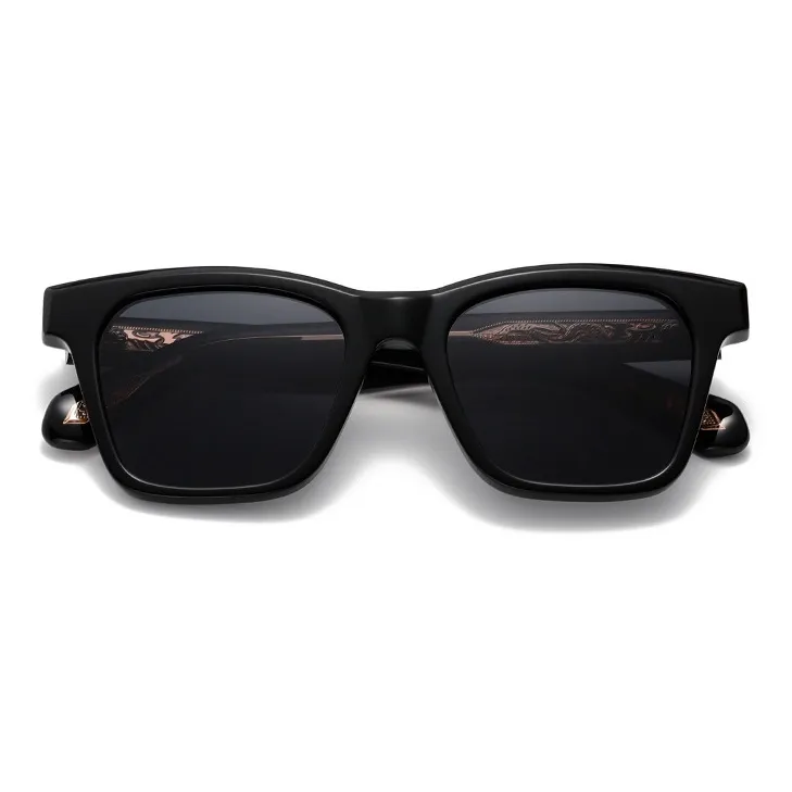 ROLLOTD Plate Frame Square Sunglasses Unisex-1