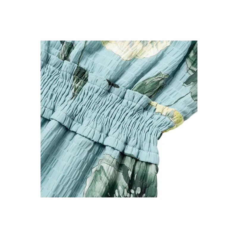 PINKO SS22 Sleeveless Dress Women's Green-6