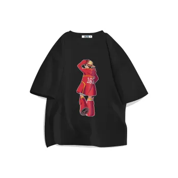 ONE PIECE Trendy Heavyweight Open Back Short Sleeved T Shirts Men's