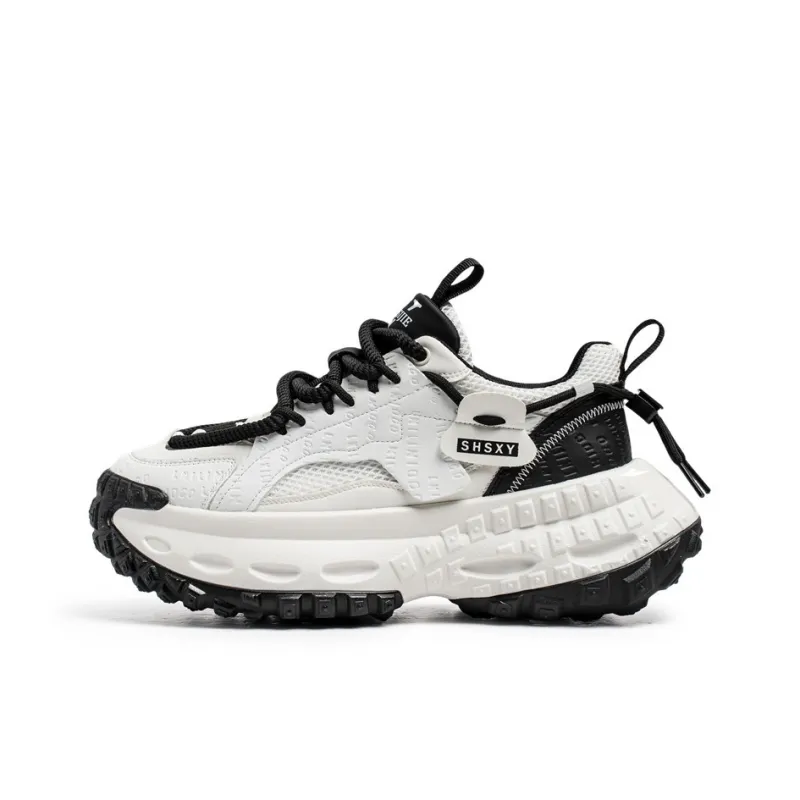 Kuding Cushioned Slip Resistant Abrasion Resistant Breathable Low Top Chunky Sneakers Men's-6