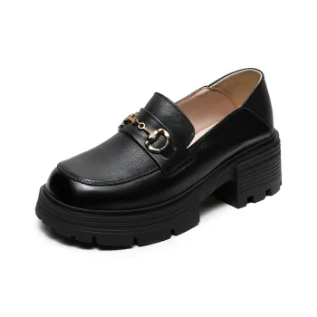 Devanro Loafers 5.5cm Women's Black