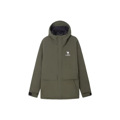 CAMEL All weather Waterproof And Windproof Windbreaker Jacket Unisex Olive Green