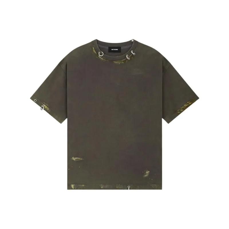 WE11DONE Faded effect T shirt-0