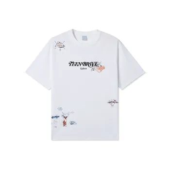 Cabbeen T Shirt Men's Bleached White