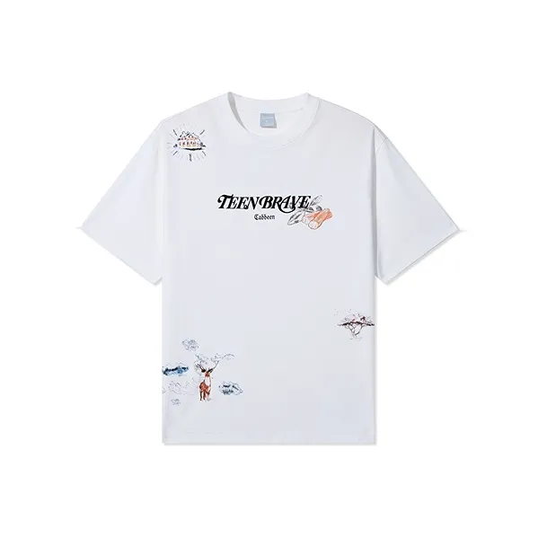 Cabbeen T-Shirt Men's Bleached White-0