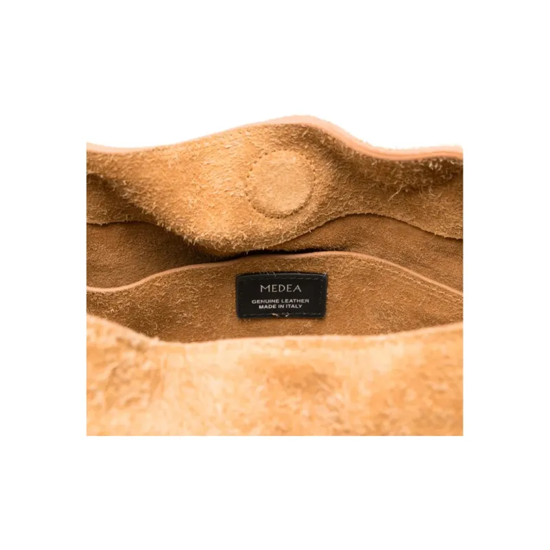 MEDEA Leather Tote Bag Shopping Bag Shoulder Bags Women's Caramel Umber-3