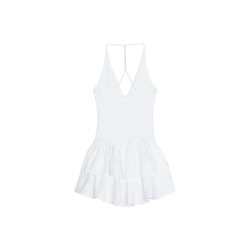 ZARA Slip Dresses Women's White-1