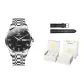 Steel Band Jet Black[Box+Leather Strap]