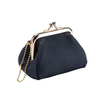 Tong Tong Rabbit Top Grain Cow Leather Coin Purse Women's Black/Ecru/Khaki/Earth Yellow/Yellow/Orange