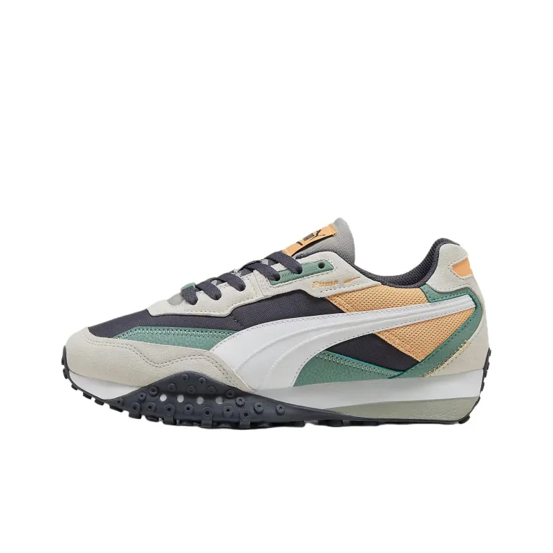 PUMA Blktop Rider Anti Slip Wear Resistant Low Top Casual Shoes Men's Gray Beige-0