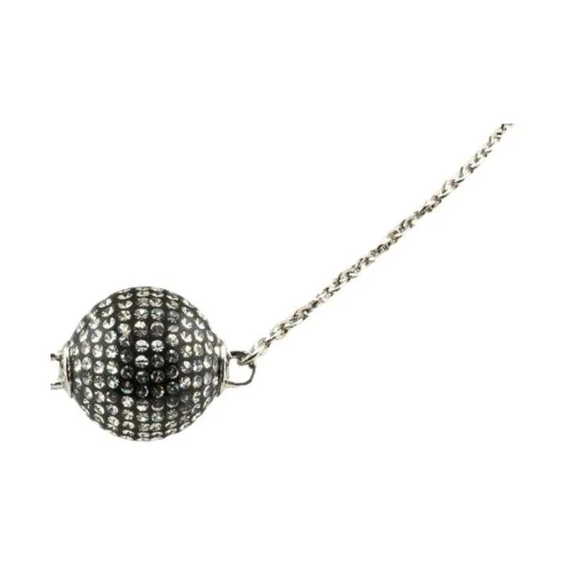 CHANEL 2021 Mirror Ball Pendant Necklace Costume Necklace-1