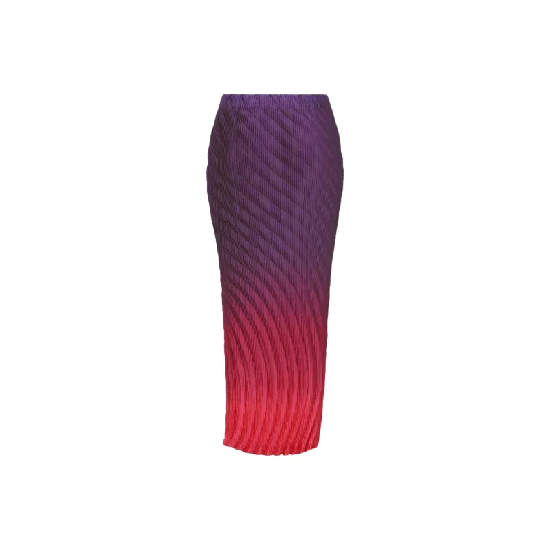 ISSEY MIYAKE Nuance Pleats Midi Skirt-1