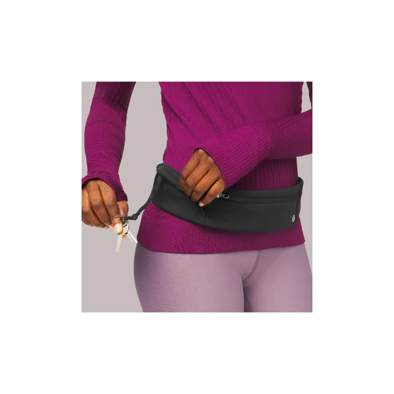 Lululemon Nylon Lycra Spandex Belt Unisex Black  -2