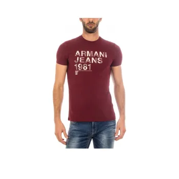 ARMANI JEANS T Shirts Men Red