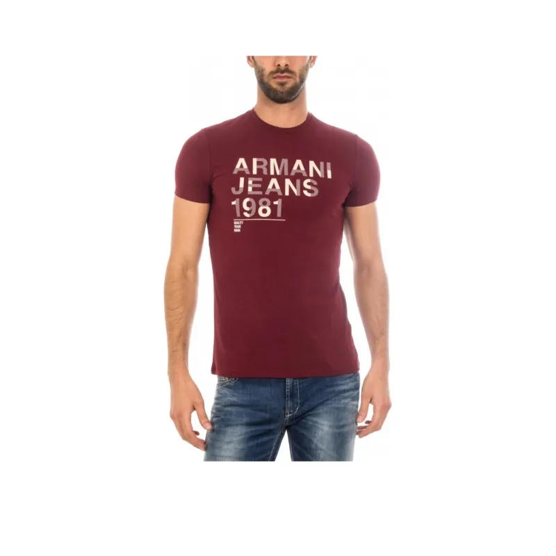 ARMANI JEANS T Shirts Men Red-0