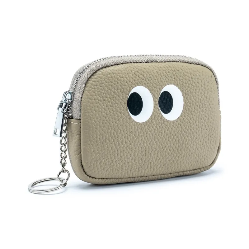 Tong Tong Rabbit Top Grain Cow Leather Coin Purse Women's Multicolor-3