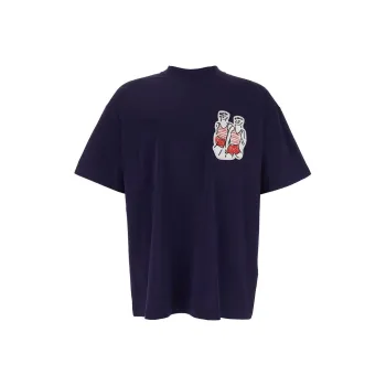 MSGM Patch Detailed Crewneck T Shirt
