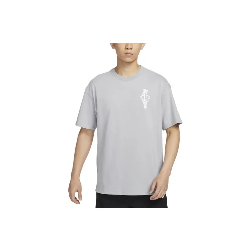 Nike T Shirts Men Wolf Gray-0