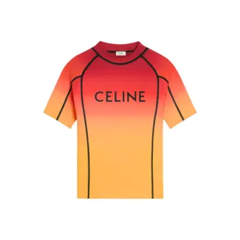 CELINE Surf T-shirt In Sunset Lycra