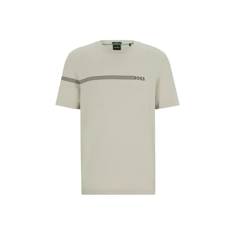 HUGO BOSS Logo Detailed Crewneck T Shirt-0