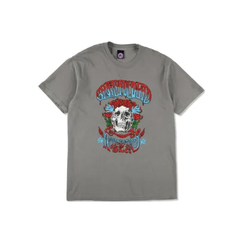 Thisisneverthat X Grateful Dead T Shirts Unisex Gray Blue SS25 Grateful Dead X WDS T-Shirt Unisex Stone Color