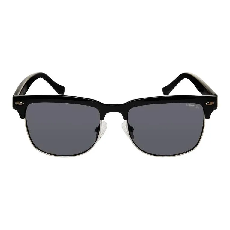 KENNETH COLE Acetate Square Sunglasses Men's Black-1