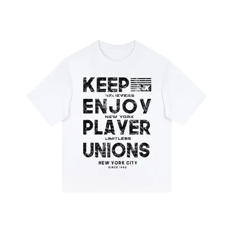 Kepu T-Shirt Unisex Black Print White-8