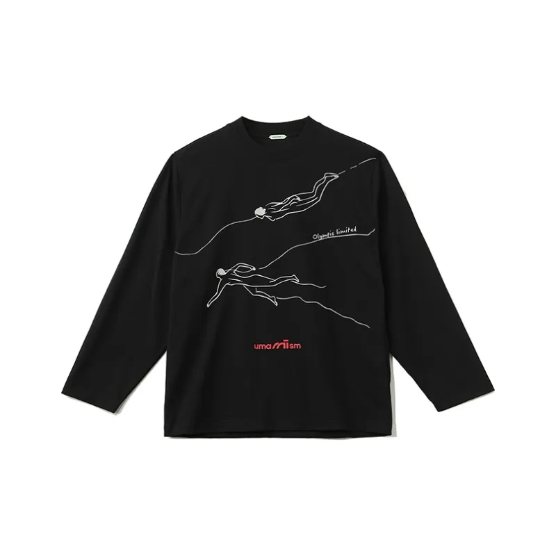 Umamiism Crew Neck Print Long Sleeved T Shirt Unisex-6