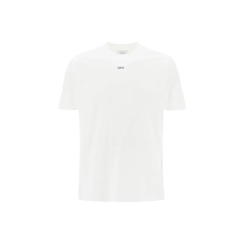 OFF WHITE T Shirt Regular Fit Men's Ecru-0