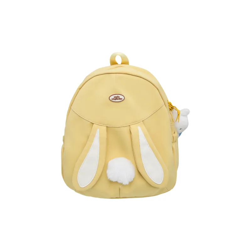 URBAN FOREST Nylon Backpack Unisex White/Black/Pink/Yellow/Blue-18