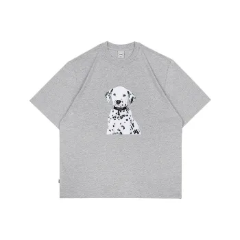MYSAMESAME Summer T Shirt Loose Fit Style Unisex Gray