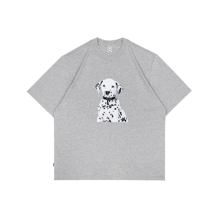 MYSAMESAME Summer T-Shirt Loose Fit Style Unisex Gray-0