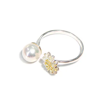 SANWUBALUOKE Pearl Rings Women's