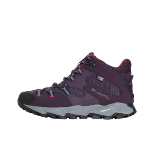 Columbia Sabre Si High Top Hiking Shoes Women's Purple