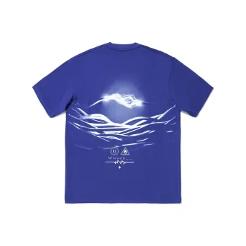 LiNing Drop Shoulder Sleeve T Shirt Men's Shadow Purple Blue