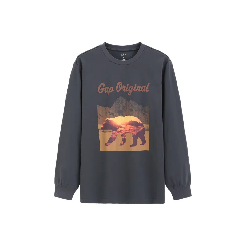 GAP Spring Loose Fit Casual T Shirt Top Unisex-0