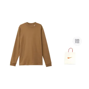 Nike T-Shirt Unisex Brown With Free Shopping Bag